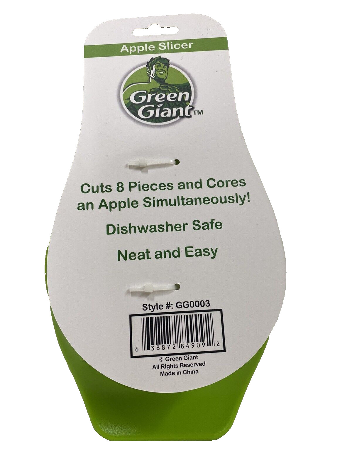 GREEN GIANT Apple Corer Slicer- Comfortable Grip -Quality Stainless Steel Blade