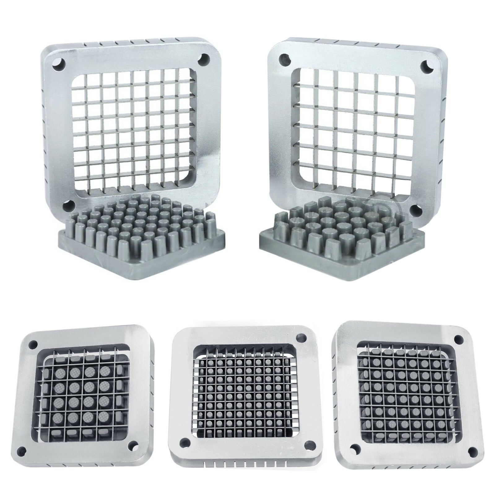 WYZworks 3-Hole Commercial French Fry Cutter Blade Pusher Block – 1/2″ 3/8″ 1/4″