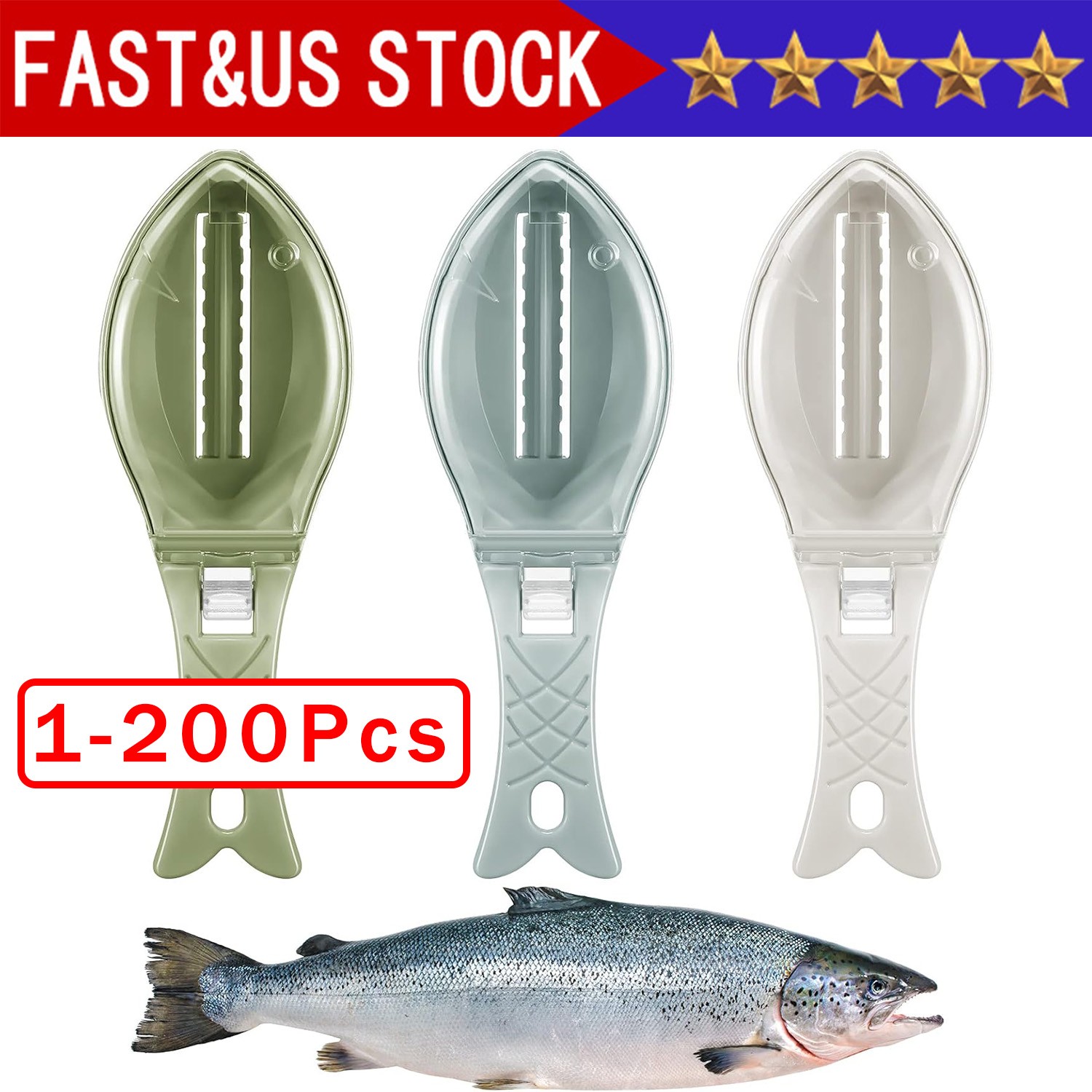 Fish Skin Brush Scraping Fishing Scale Grater Remover Peeler Scaler Scraper Tool