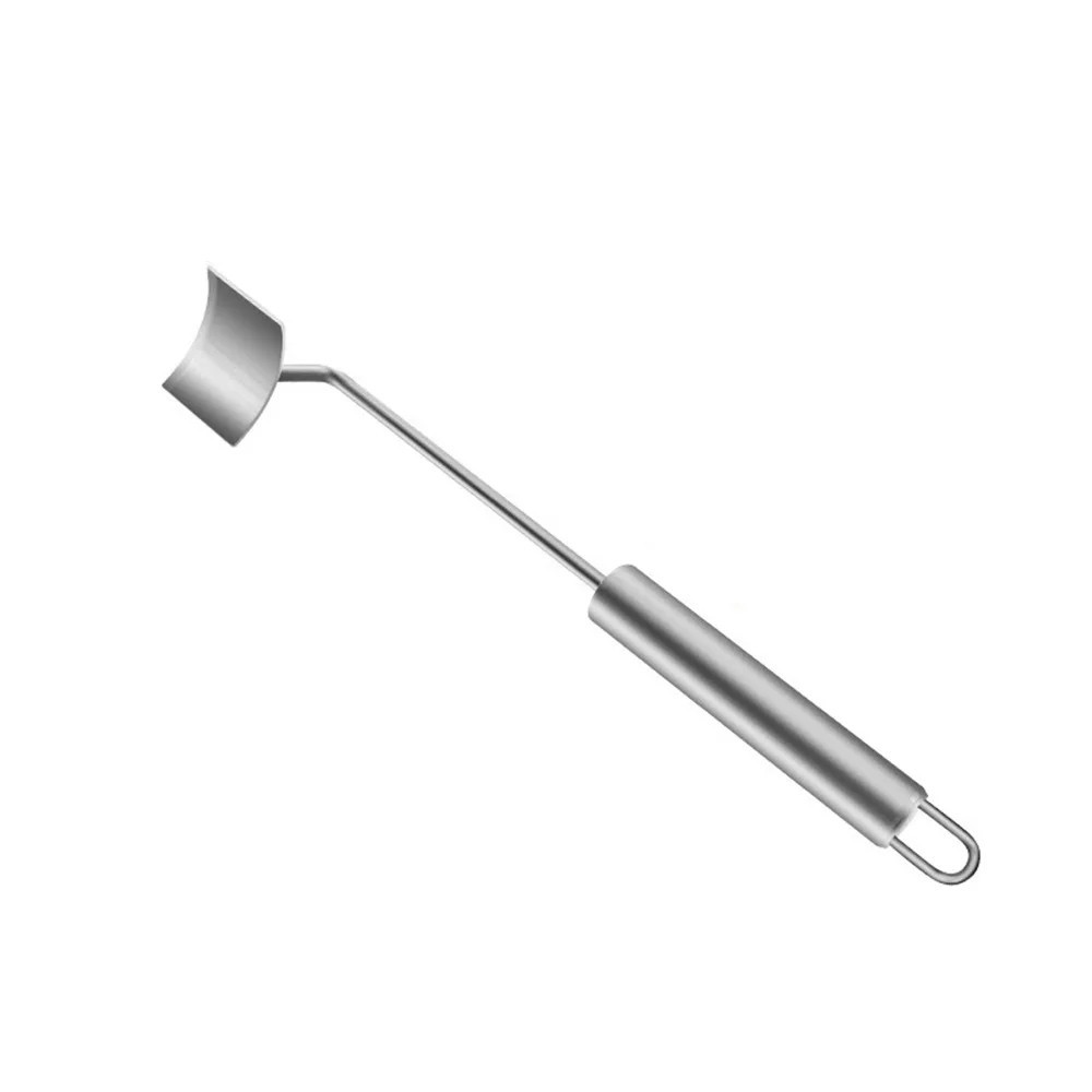 1PC Corn Peeler Stainless Steel Corn Cob Stripping Tool w/ Hook Long Handle Corn