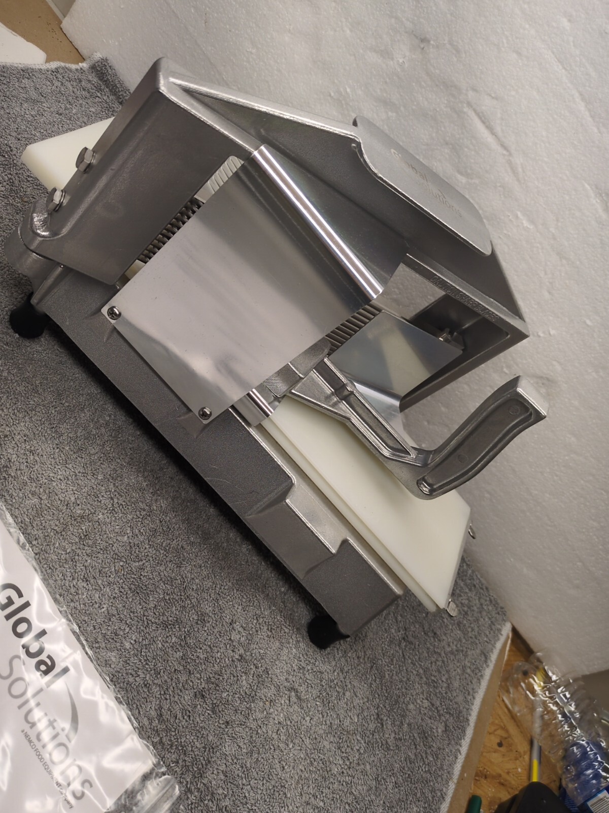 Global Solutions GS4100A Tomato Slicer 3/16″ Aluminum NFS Silver NEMCO GS4100