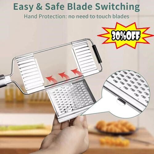 Cut Set BEST Multi-Purpose Vegetable Slicer Cuts Stainless Steel Grater Shredder