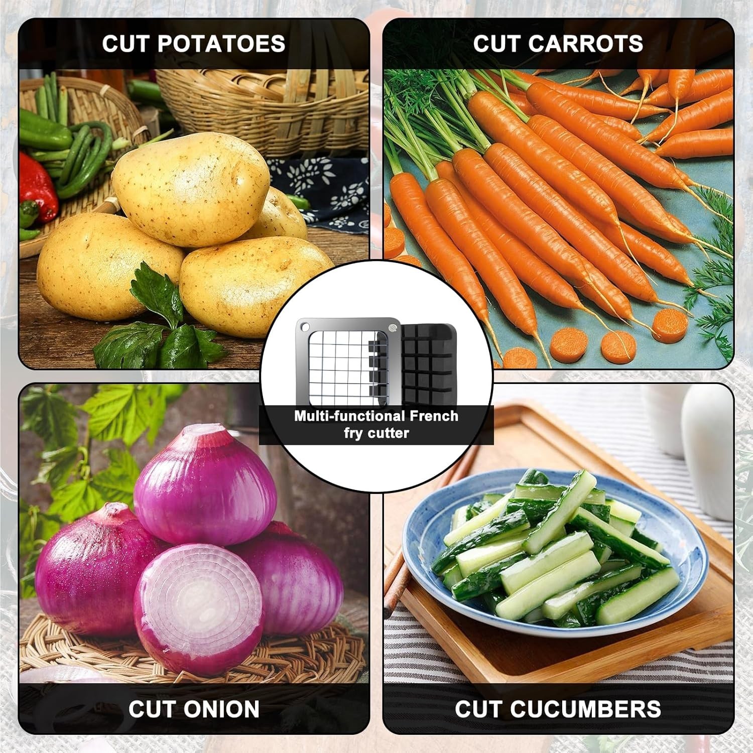 Replacement Chopper1/2‘’Blade Commercial Vegetable Chopper Dicer Stainless Steel