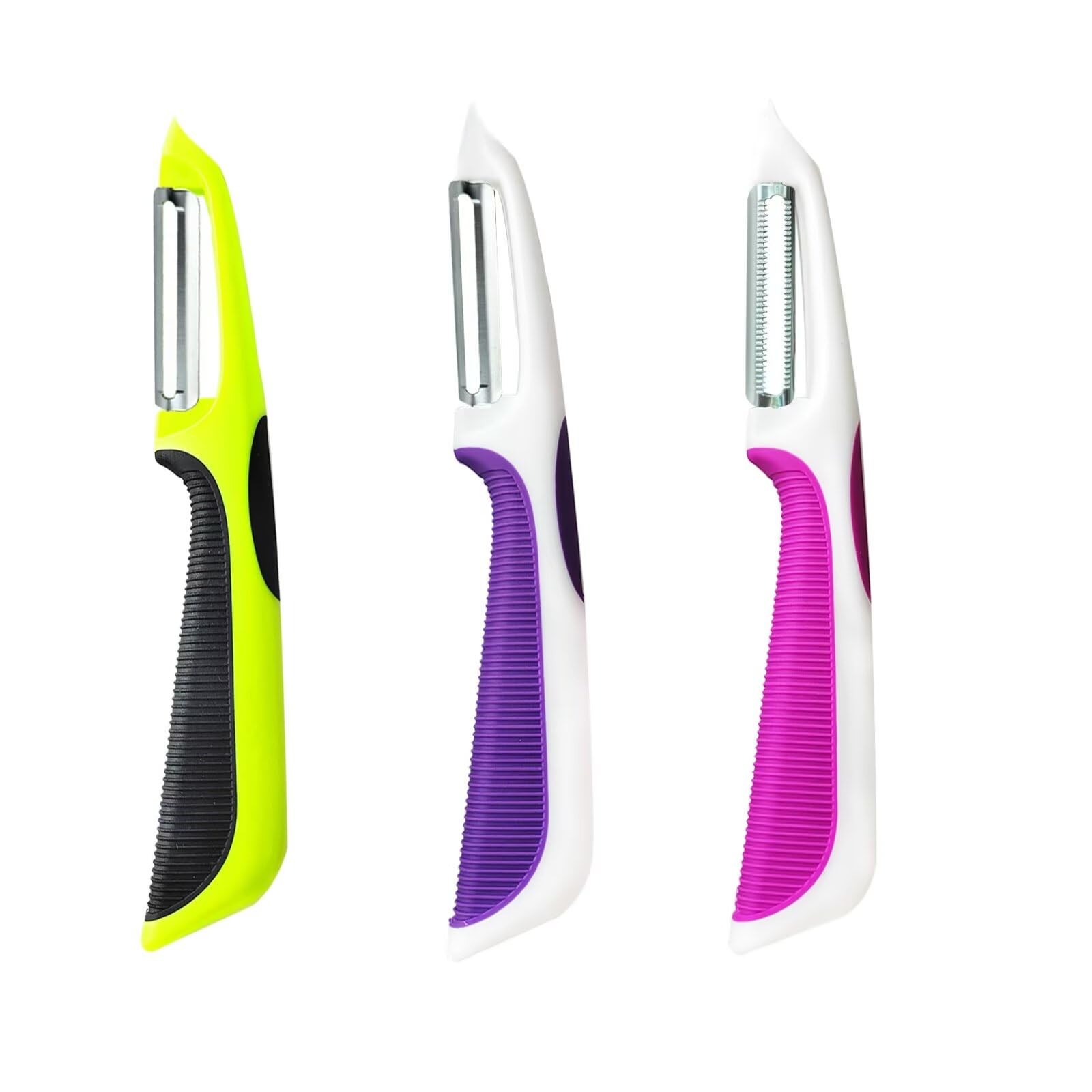 Vegetable Potato Peeler Straight Peeler for Fruit Veggie with Silicone Handle