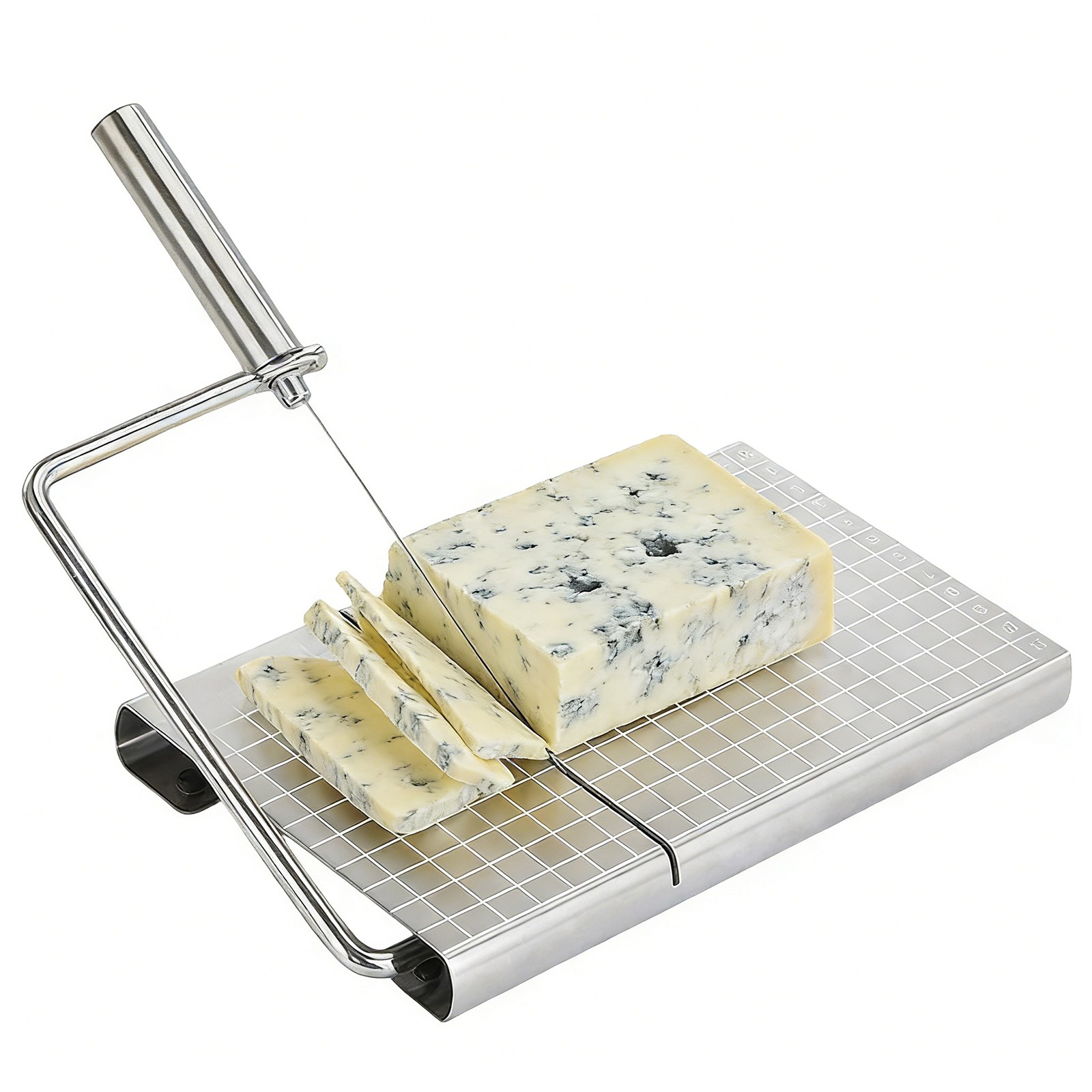 Replaceable Wire Cheese Slicer, Multipurpose Stainless Steel Cheese Cutter