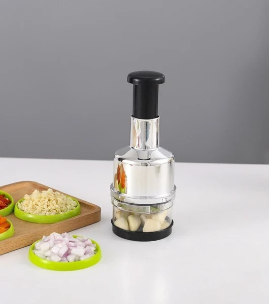 Manual Hand Press Garlic Onion Chopper Vegetable Food Chopper Processor Dicer
