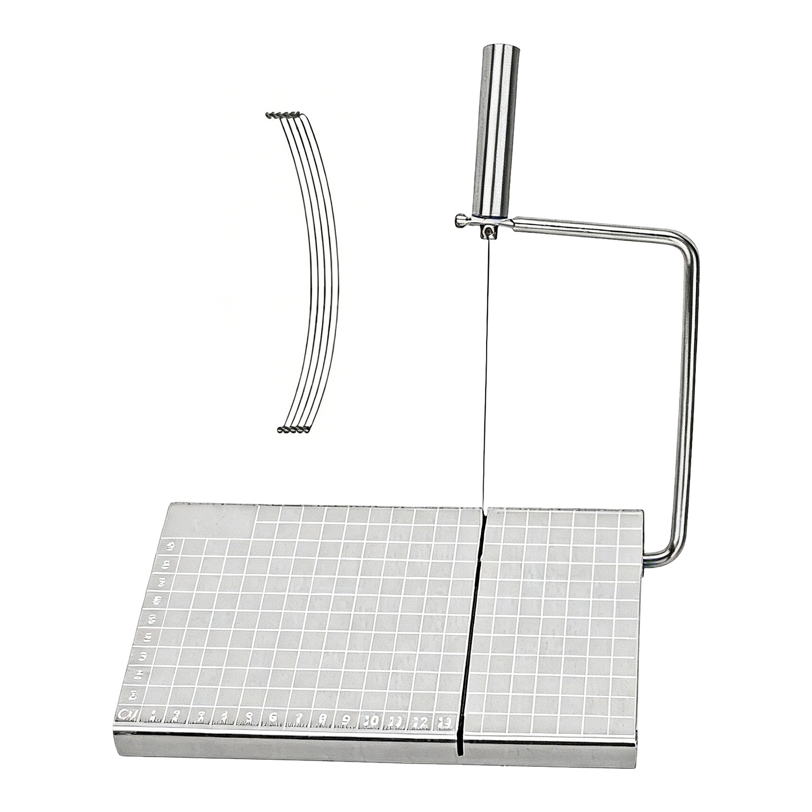 Replaceable Wire Cheese Slicer, Multipurpose Stainless Steel Cheese Cutter