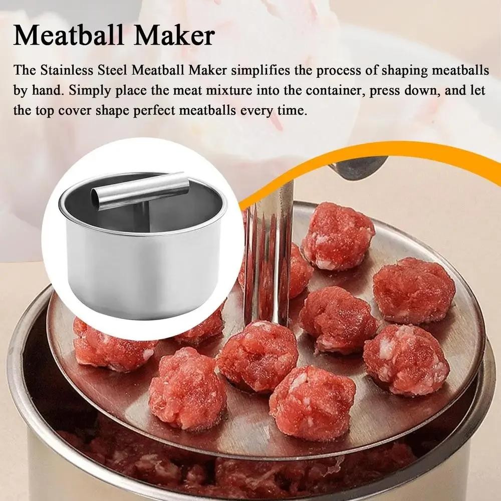 Stainless Steel Meatball Maker Press Manual Multi-functional Kitchen Tool Househ