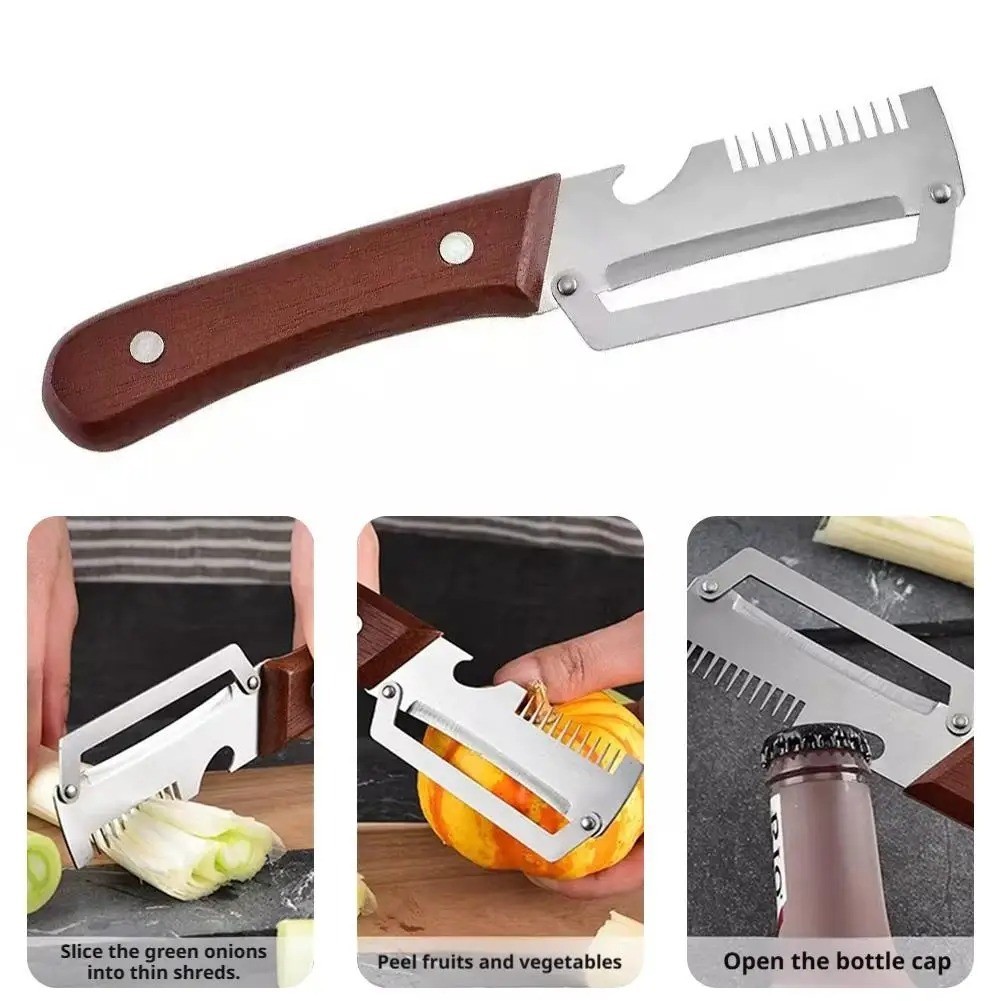 NEW 2 in 1 Multi-Functional Vegetable Peeler for Kitchen Stainless Steel Peeler
