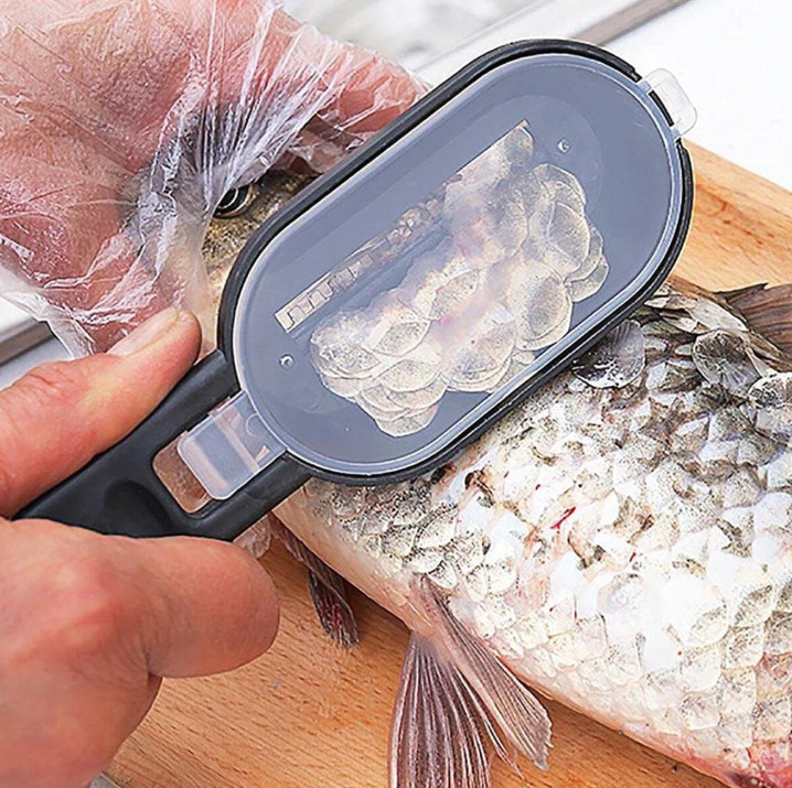 1 pc Fish Scale Scraper Stainless Steel Remover – Durable Kitchen Cleaning Tool