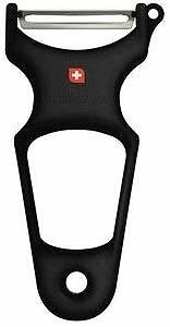 TOOLSWISS Clasinox Stainless Steel Blade Vegetable-Potato Peeler – Black – Swiss