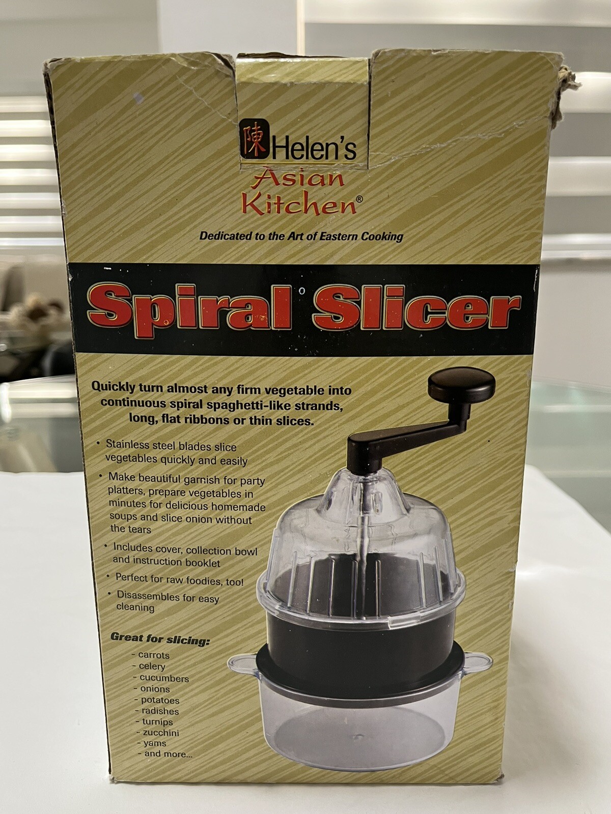Helen’s Asian Kitchen Spiral Slicer Item # 97101 Made In China