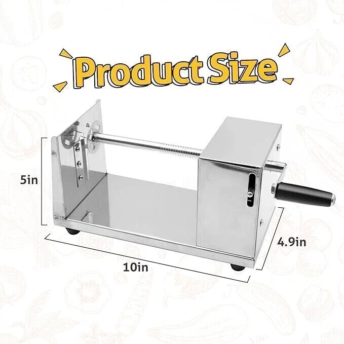 Spiral Potato Slicer Chipper Potato Chips Cutter Machine Tornado Kitchen Tools _
