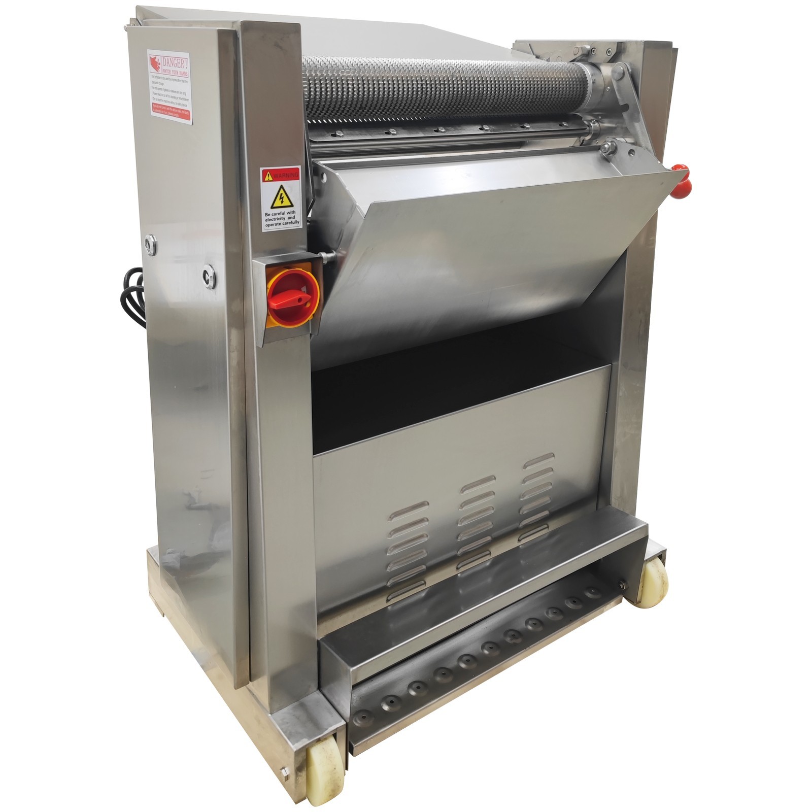Automatic Pork Meat Skin Peeling Machine 110V 750W Movable Peeler Adjustable