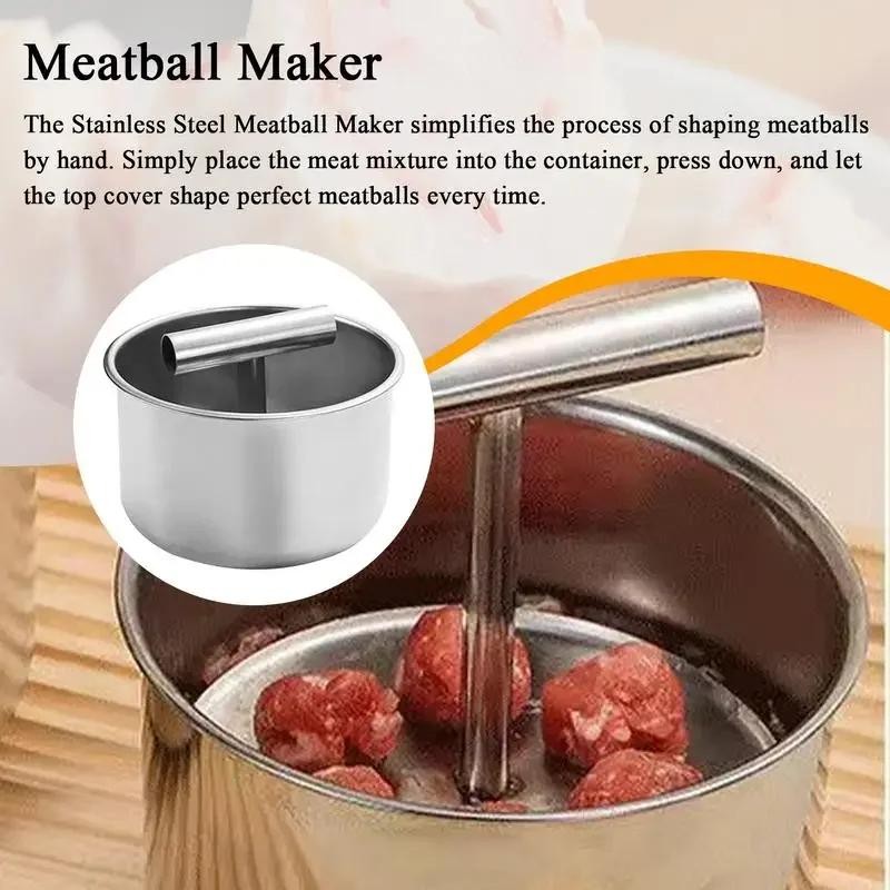 Stainless Steel Meatball Maker Press Manual Multi-functional Kitchen Tool Househ