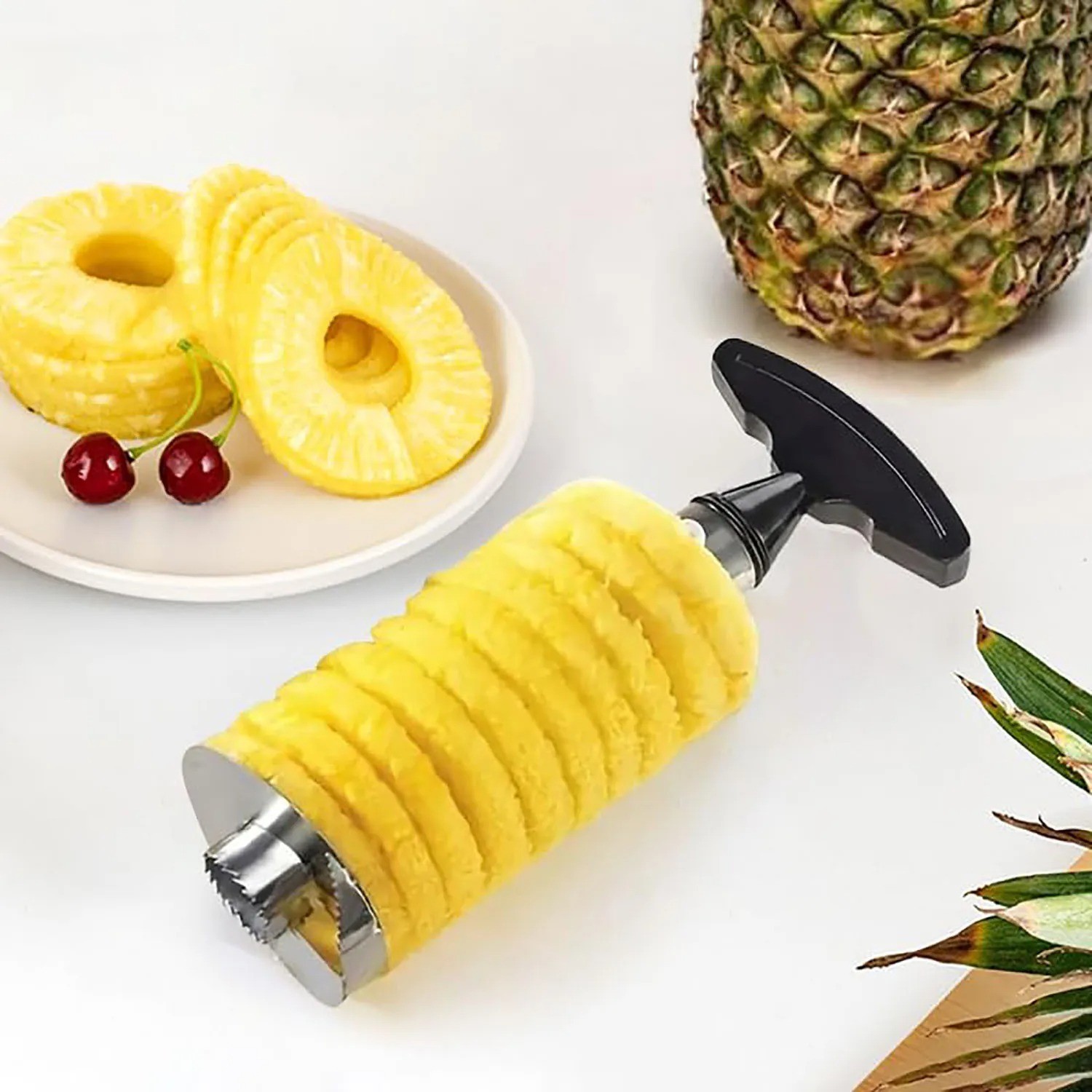 Pineapple Corer Slicer Peeler Cutter Stainless Steel Sliver Kitchen Fruit Tools