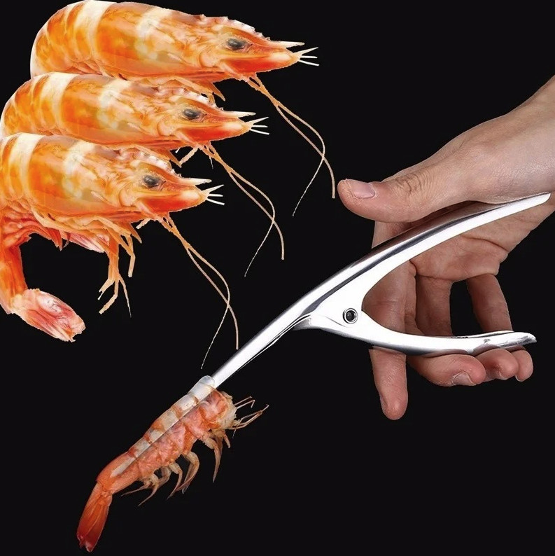 1pc Shrimp Peeler Deveiner Stainless Steel Seafood Cleaning Tool – NEW