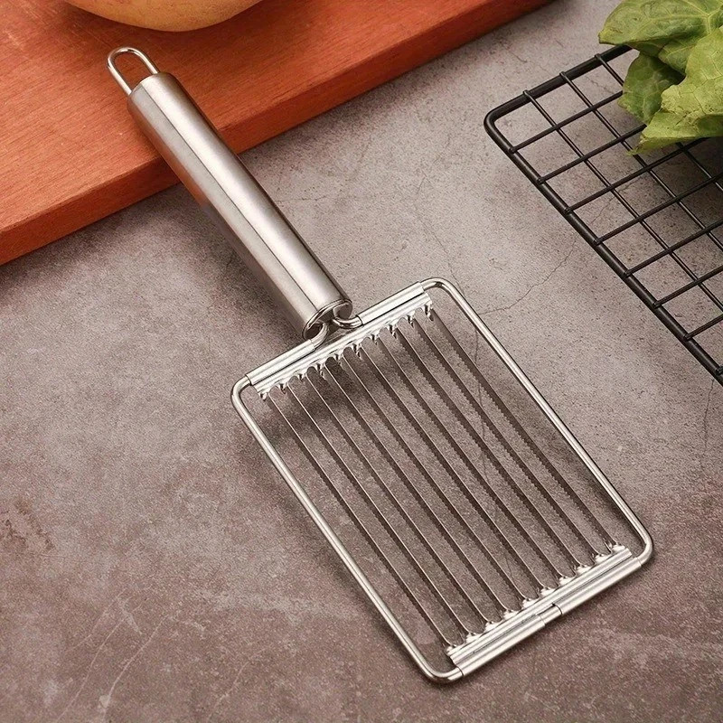 Stainless Steel Tomato Slicer Manual Vegetable Fruit Cutter Salad Sandwich Kitch