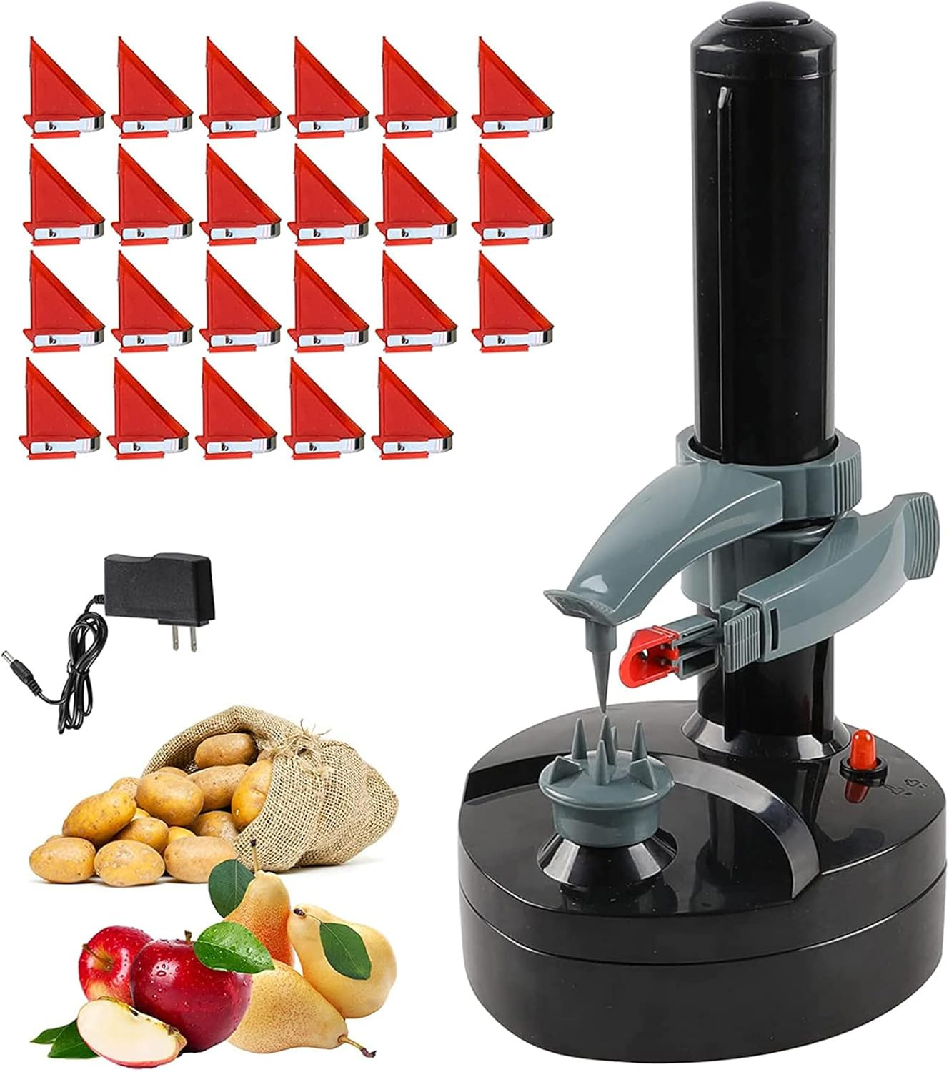 Electric Potato Peeler with 23 Replacement Blades Rotato Express Stainless Steel