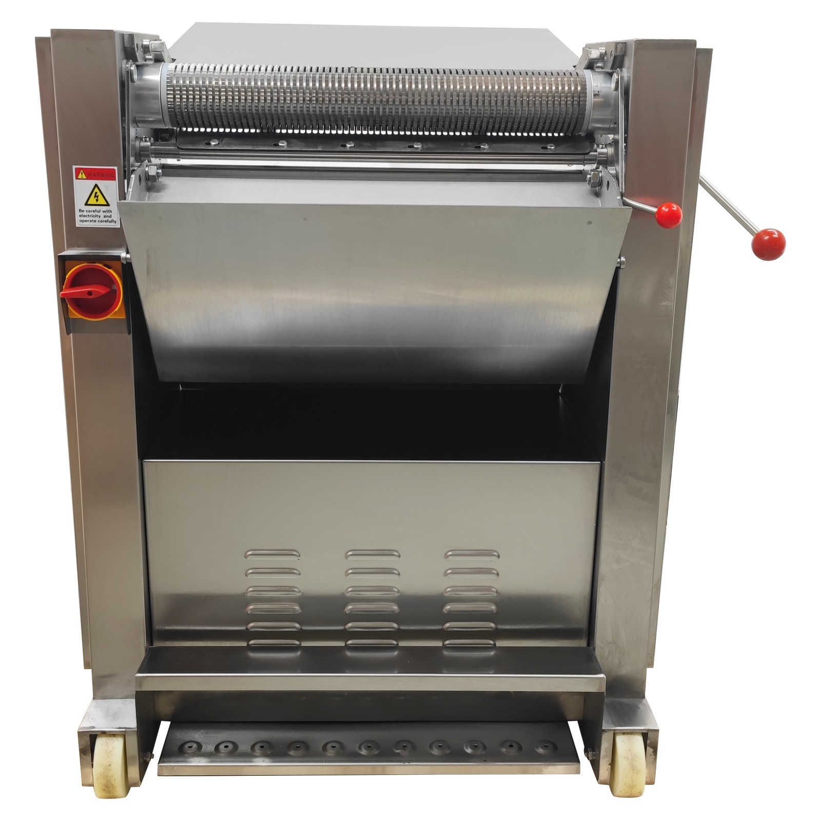 Automatic Pork Meat Skin Peeling Machine 110V 750W Movable Peeler Adjustable