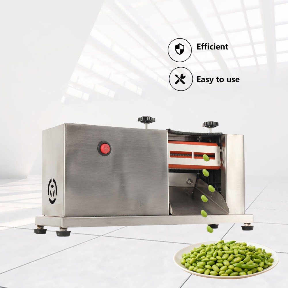 Electric Pea Sheller Machine 15W Edamame Bean Pea Peeler Removing Machine