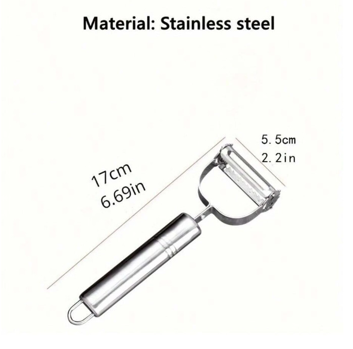 1pc Stainless Steel Vegetable Peeler – Sharp & Durable Kitchen Tool – NEW