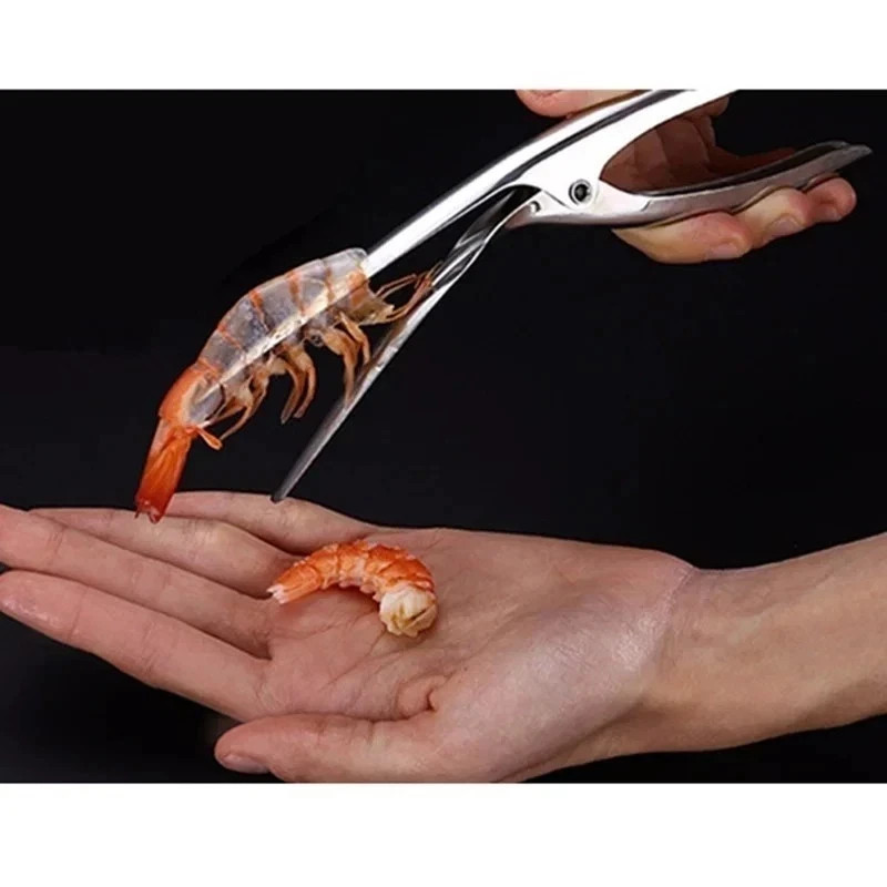 1-Pack Stainless Steel Shrimp Deveiner & Prawn Peeler – Fast Seafood Prep Tool*