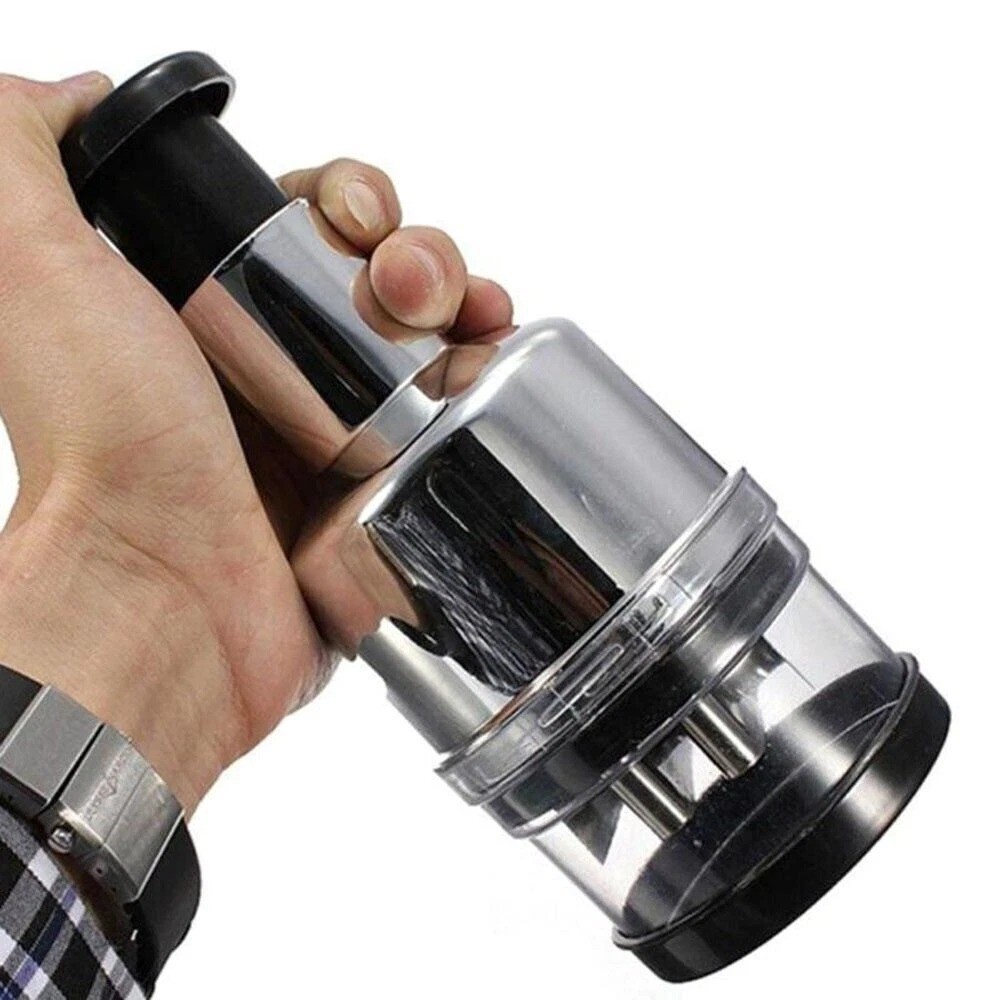 Manual Hand Press Garlic Onion Chopper Vegetable Food Chopper Processor Dicer