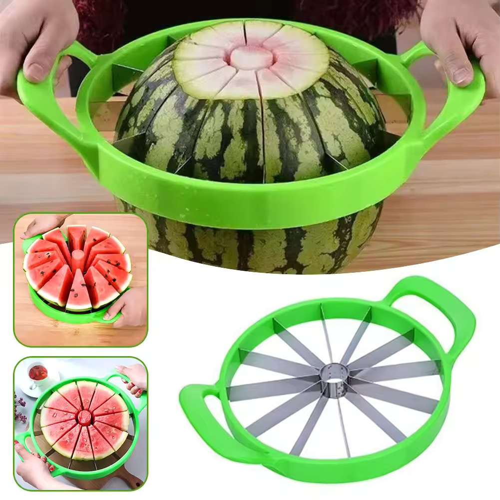 1 pc Stainless Steel Watermelon Slicer Cutter 12 Slice Fruit Divider Tool