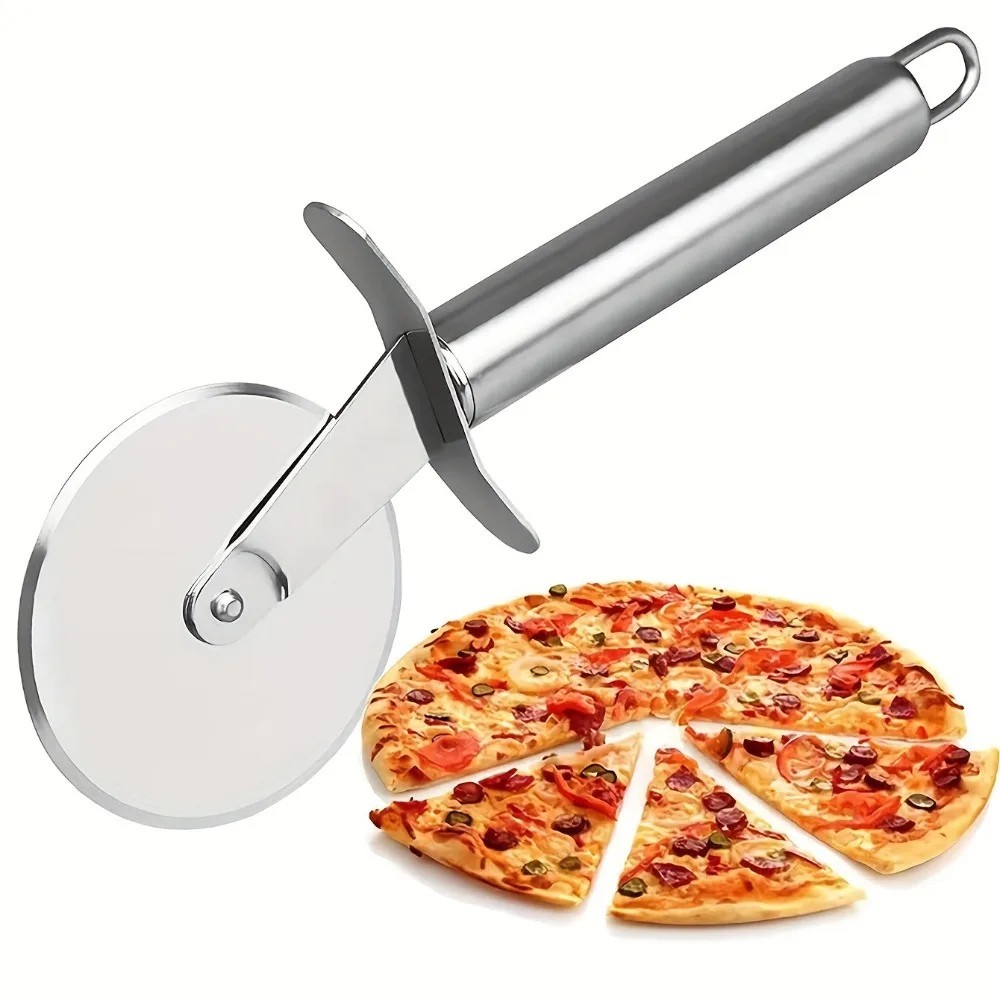 Stainless Steel Kitchen Pizza Cutter Wheel Server Tools Mooncake Shovel Waffle C