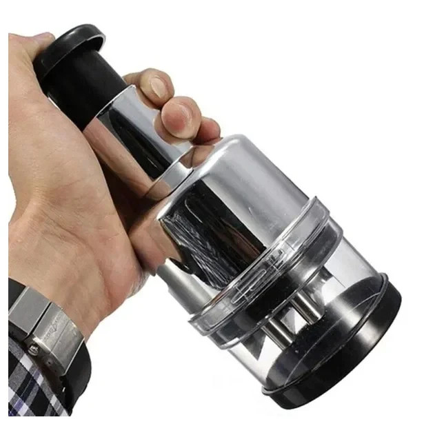 Manual Hand Press Garlic Onion Chopper Vegetable Food Chopper Processor Dicer US