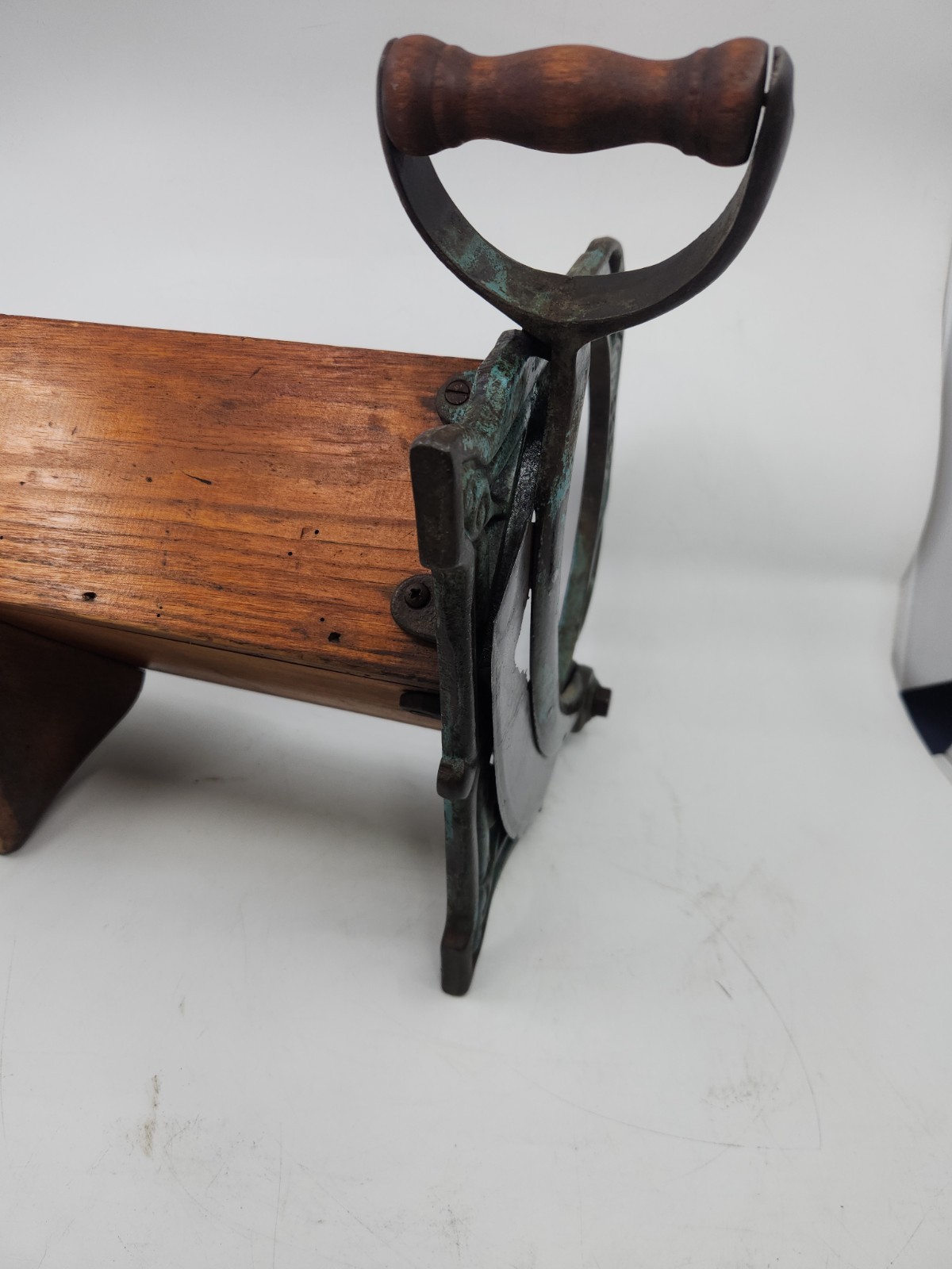 Antique No. 3 Cast Iron Manual Bread Slicer Primitive Farmhouse Kitchen Decor