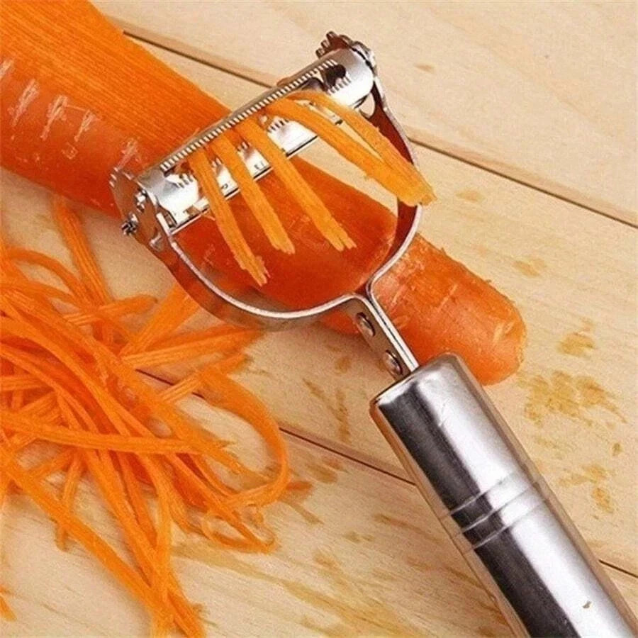 Julienne Peeler Stainless Steel Multipurpose Fruit & Potato Slicer for Kitchen**