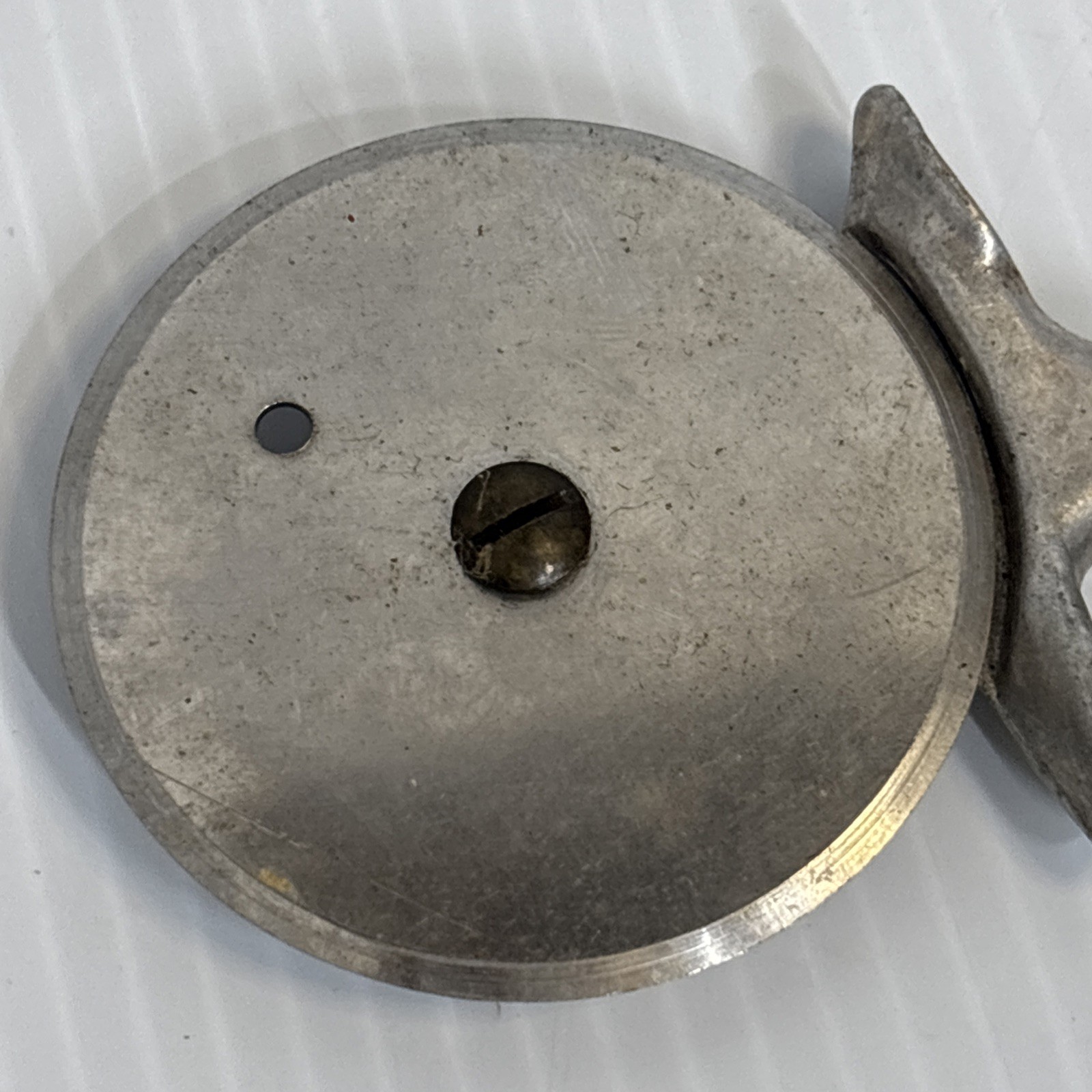 Vintage Cast Aluminum Stainless Pizza Cutter Slicer 6” Made In Italy (D)