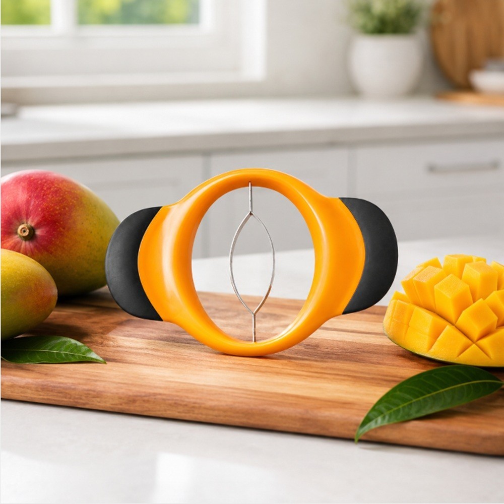 1-Pack Mango Slicer & Pitter –Ergonomic Mango Splitter with Non-Slip Rubber Grip