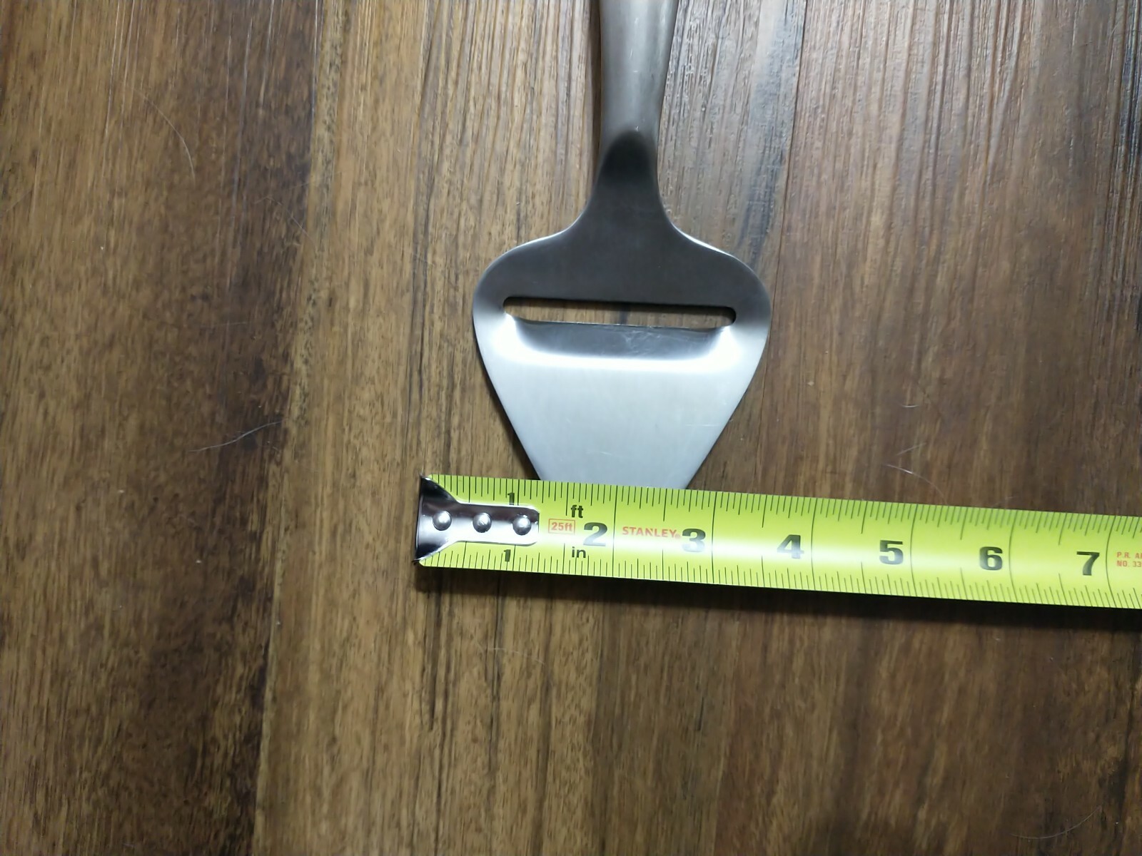 Pampered Chef Stainless Steel Metal Cheese Plane Slicer Server Rubber Grip&Cover