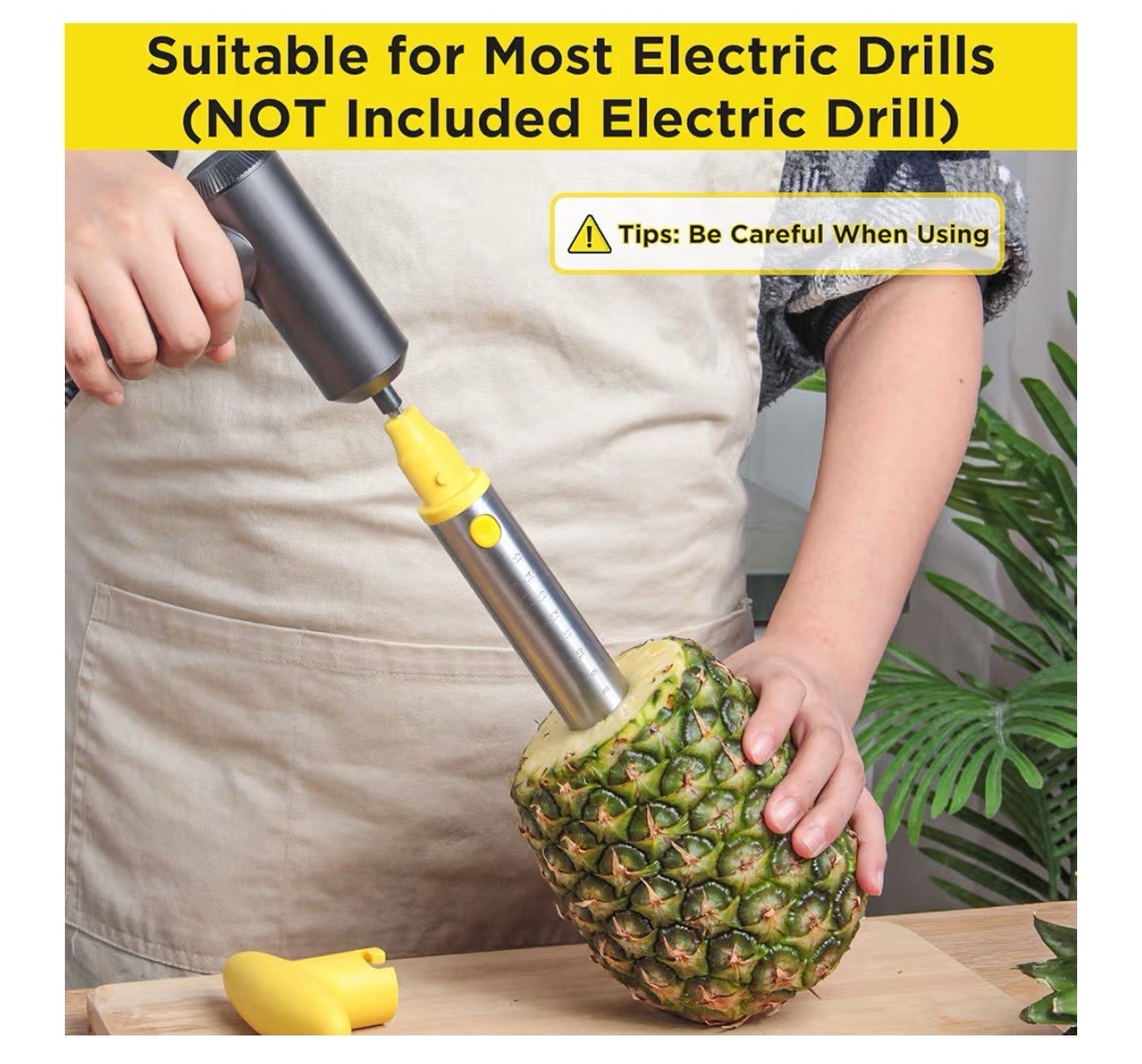 YYP Pineapple Cutter with Knife Upgraded Electric &Manual Durable Pineapple Core