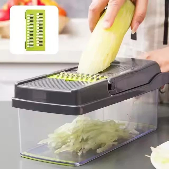 14-In-1 Vegetable Fruit Chopper Cutter Food Onion Veggie Dicer Slicer Kitchen
