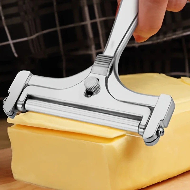 Stainless Steel Adjustable Cheese Slicer Wire Cutter for Thick or Thin Slices US