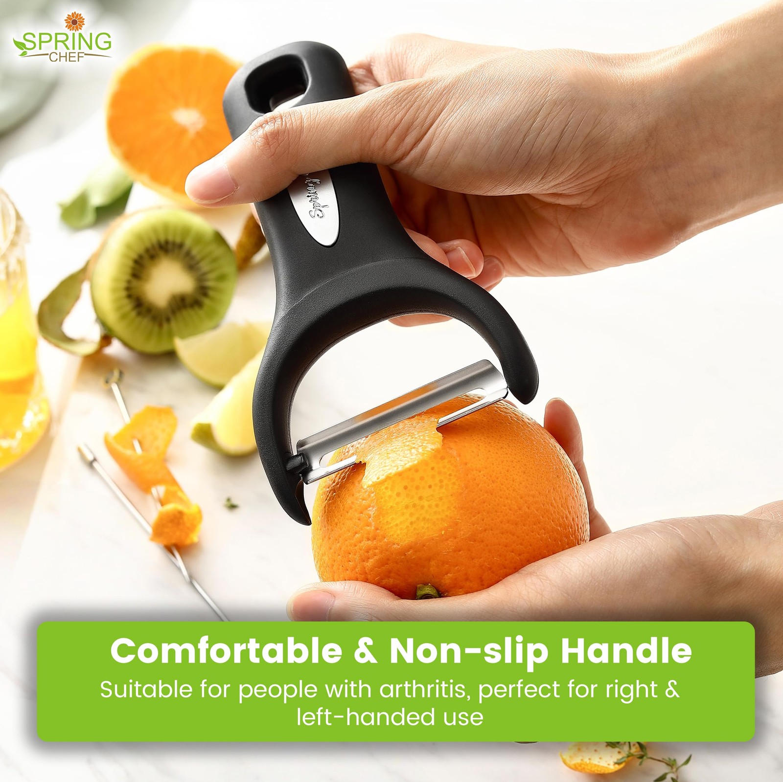 Stainless Steel Y Peeler Ultra Sharp Blades Soft Grip Potato Apple Carrot Veggie