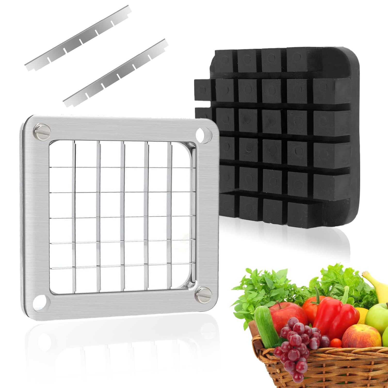 KELEYU Replacement Chopper1/2’’ Blade,Commercial Vegetable Chopper Dicer Stai…