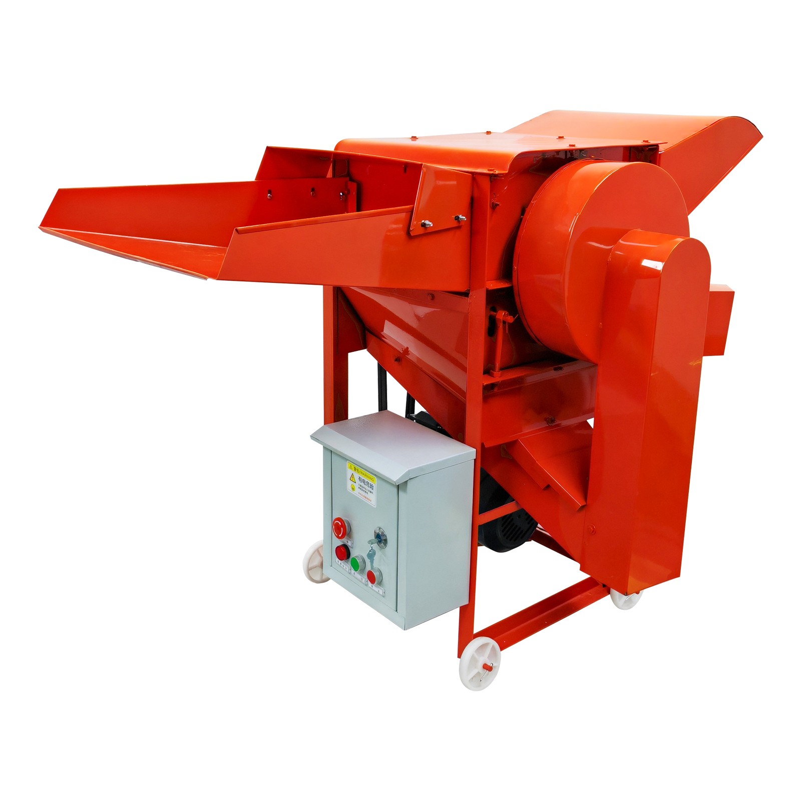 220V Grain Hulling&Peeling Machine Thresher Sheller for Rice Wheat 400-600kg/h