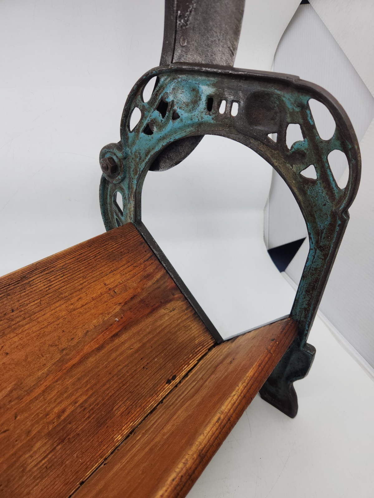 Antique No. 3 Cast Iron Manual Bread Slicer Primitive Farmhouse Kitchen Decor