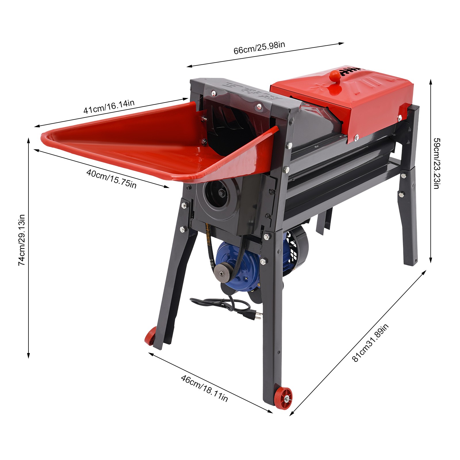 Electric Corn Thresher Sheller Black Threshing Stripping Machine Stripper