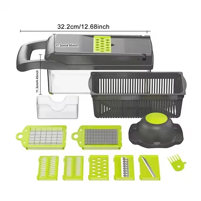 14-In-1 Vegetable Fruit Chopper Cutter Food Onion Veggie Dicer Slicer Kitchen