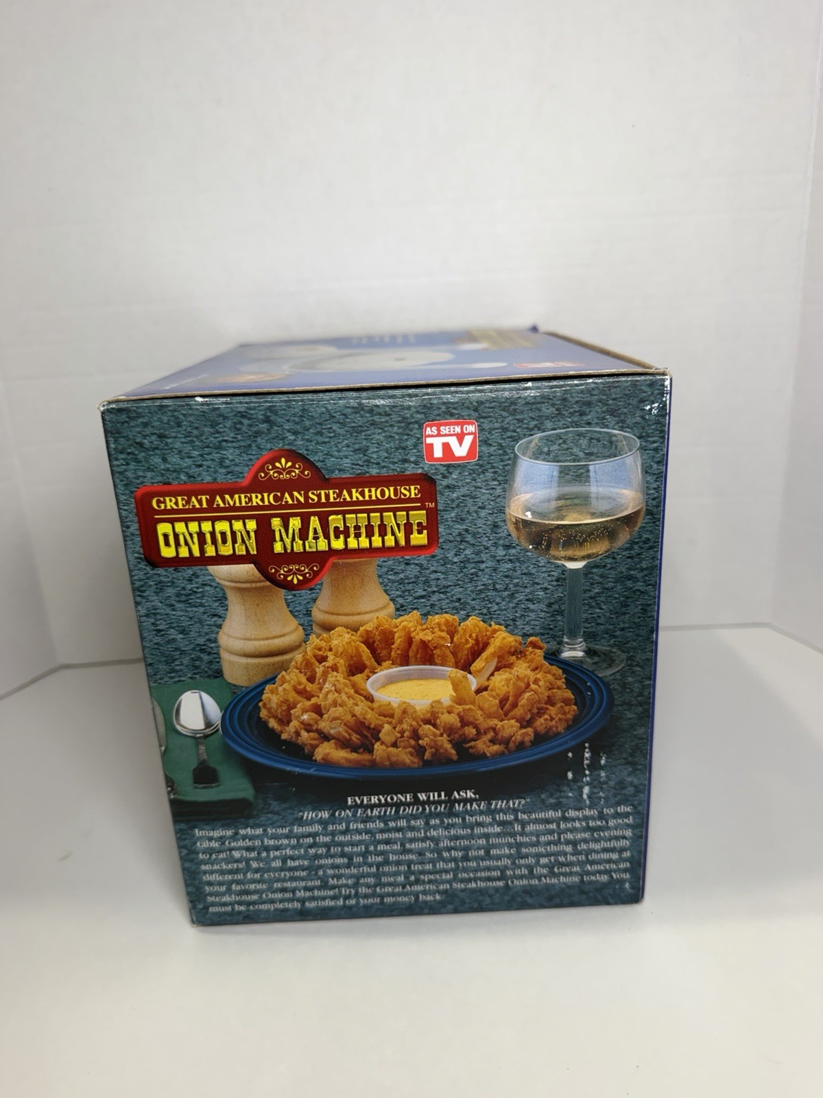 NEW TeleBrands Great American Steakhouse Onion Machine
