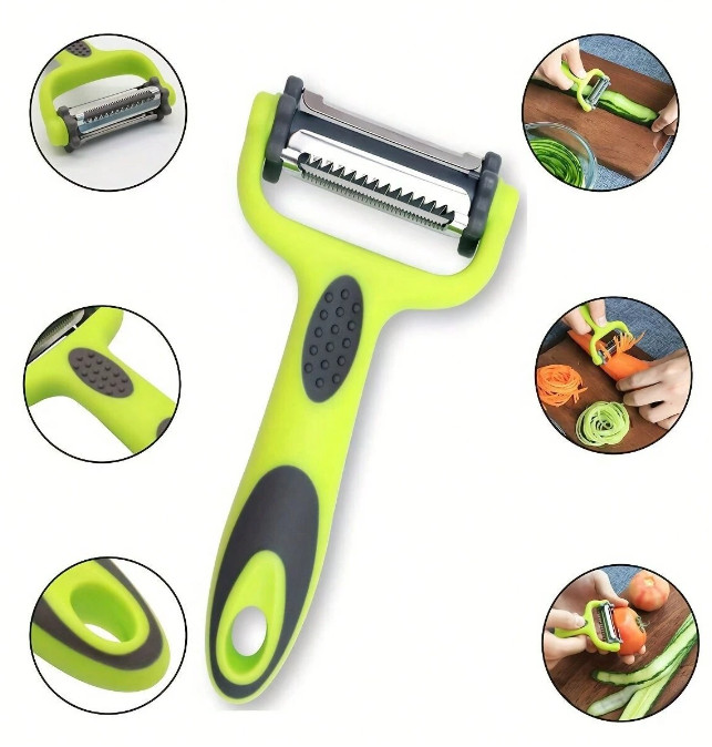1pc Multifunctional Rotatable Fruit & Vegetable Peeler Ideal for various produce