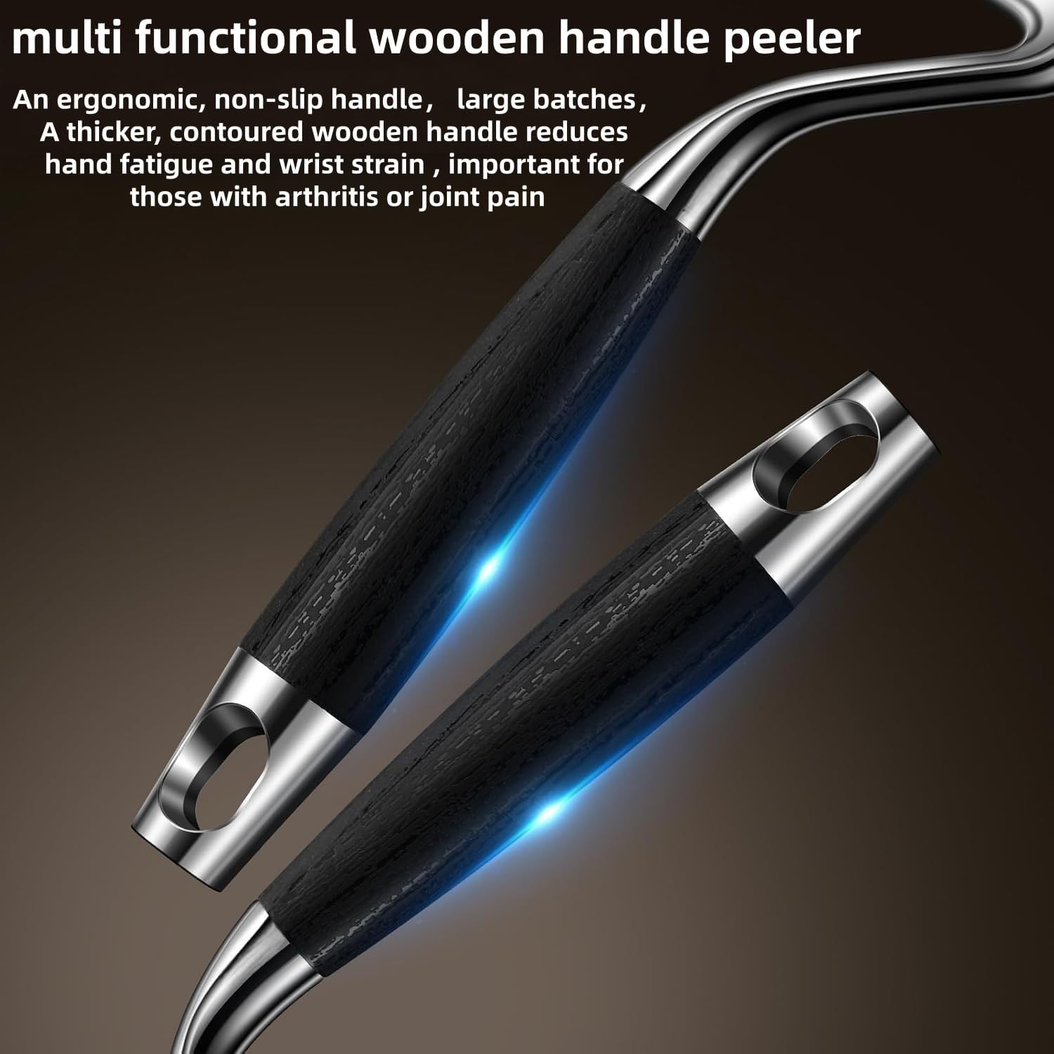 Large Swivel Vegetable Peeler, stainless steel flat Versatile Works on apple Car