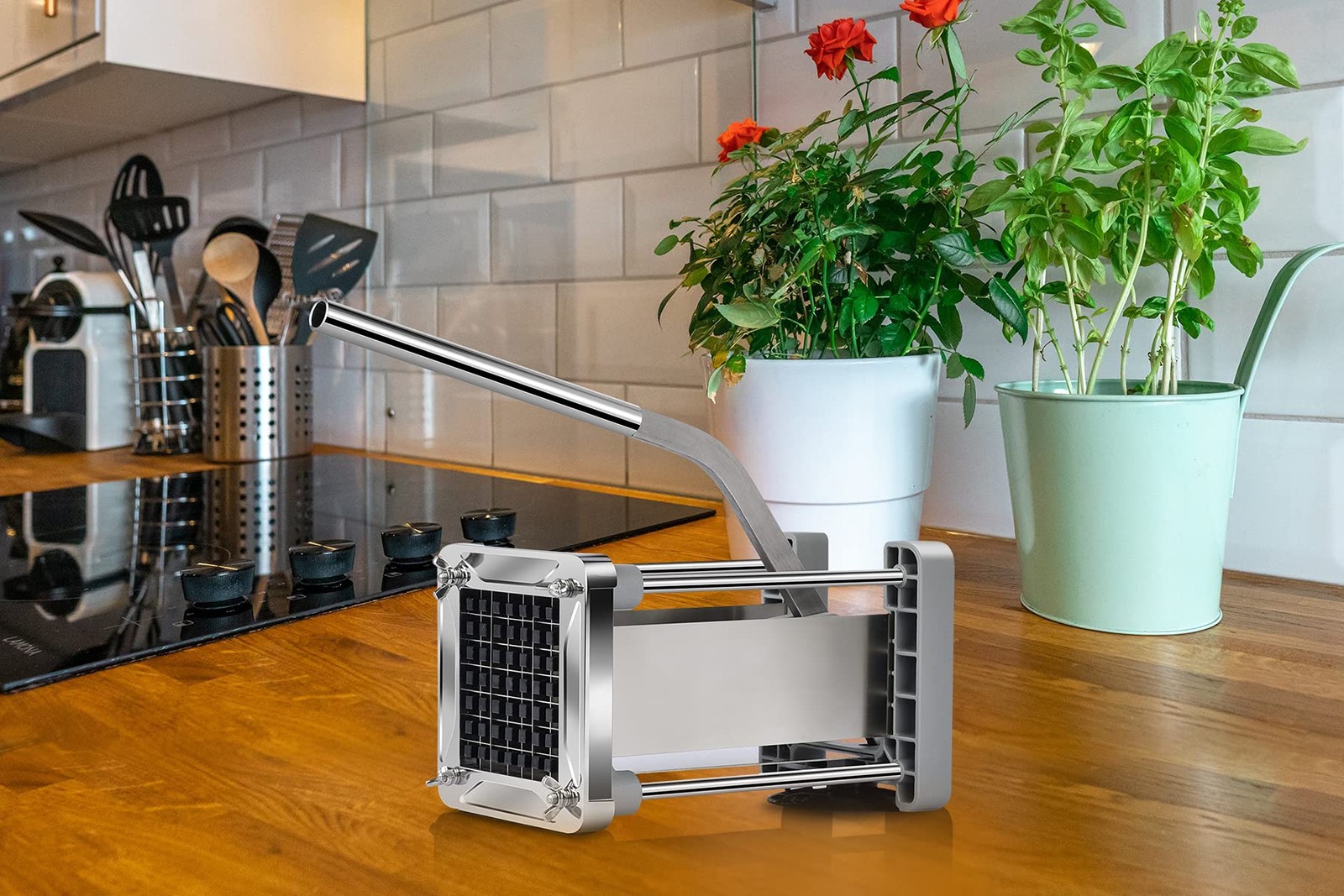 French Fry Cutter, Sopito Professional Potato Cutter Stainless Steel with
