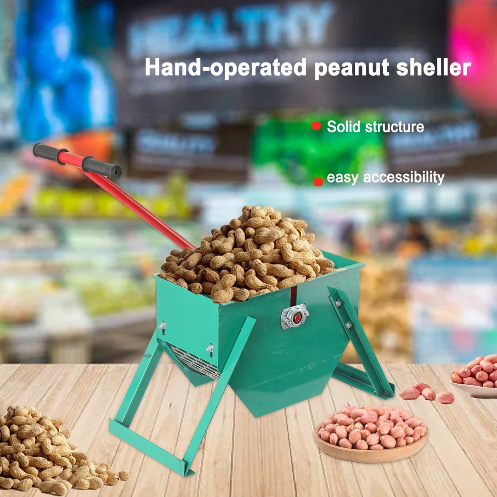 Hand Cranked Peanut Shelling Machine Small Peanut Peeling Huller for Household